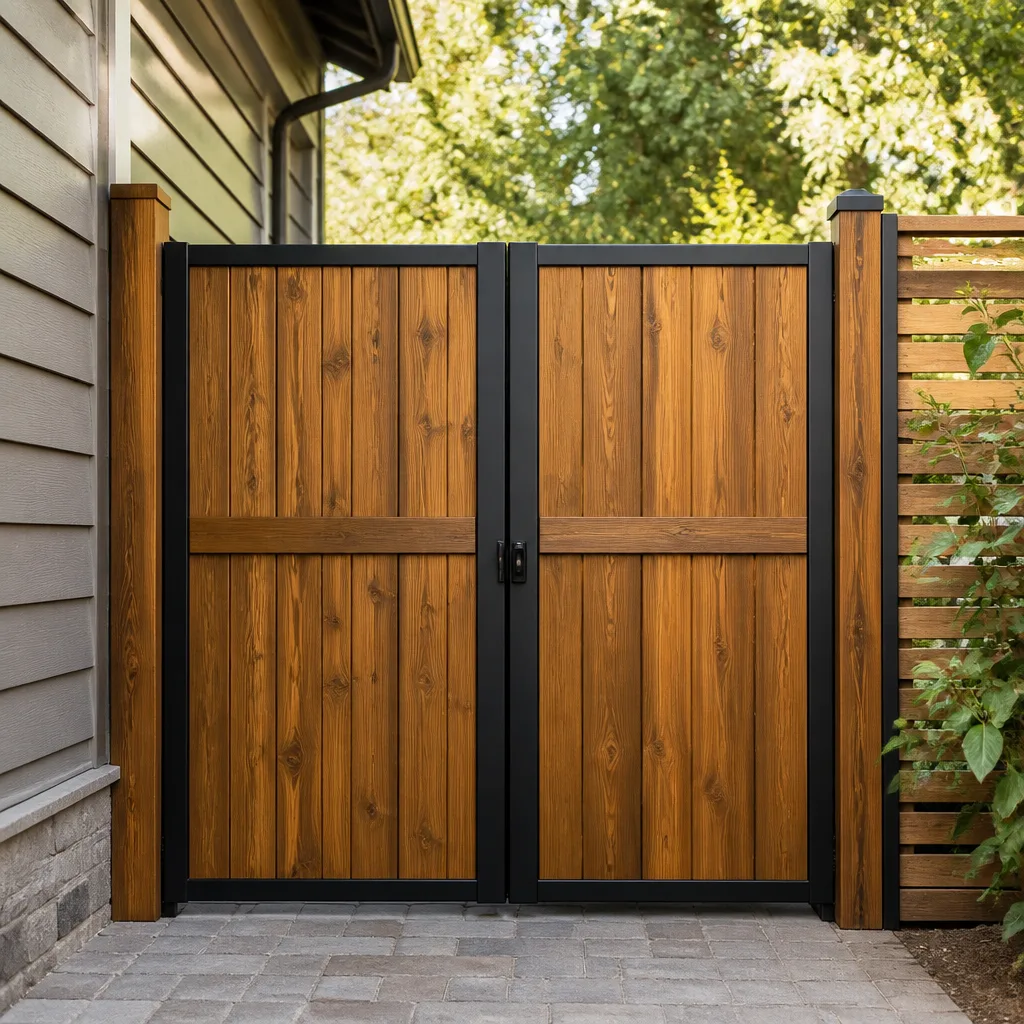 Wood & steel frame